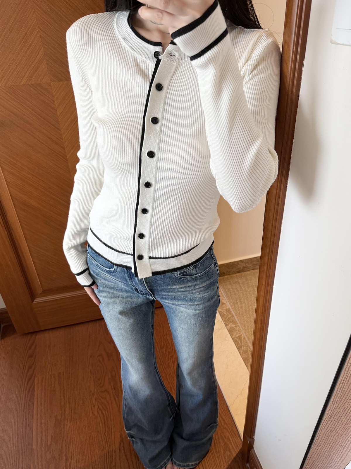 French Style Knit Cardigan Women's Fall Lazy Soft Base Layer Top - Style 5cd272 - Image 2