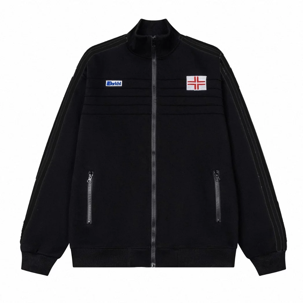 Women's Embroidered Zip-Up Jacket with Pockets - Image 5